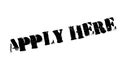 Apply Here rubber stamp