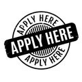 Apply Here rubber stamp