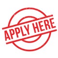 Apply Here rubber stamp