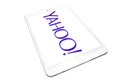 Apply iPad mini and Yahoo logo Royalty Free Stock Photo