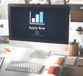 Apply Now Recruitment Hiring Job Employment Concept Royalty Free Stock Photo