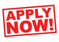 APPLY NOW! Royalty Free Stock Photo