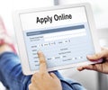 Apply Online Application College Form Concept