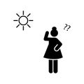 Apply, sunscreens, person icon. Element of systemic lupu icon. Premium quality graphic design icon. Signs and symbols collection