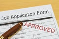 Applying for a Job Approved Royalty Free Stock Photo