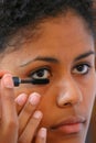 Applying mascara II Royalty Free Stock Photo