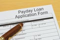 Applying for a Payday Loan Royalty Free Stock Photo