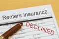 Applying for a Renters Insurance Declined