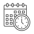 Appointment, calendar Vector icon which can easily modify Royalty Free Stock Photo