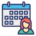 Appointment, calendar .    Vector icon which can easily modify or editable Royalty Free Stock Photo