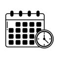 Appointment Half Glyph Style vector icon which can easily modify or edit