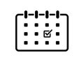 Appointment reminder, schedule vector icon illustration