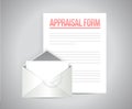 Appraisal form document illustration design