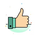 Appreciate, Remarks, Good, Like Abstract Flat Color Icon Template