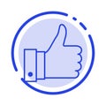Appreciate, Remarks, Good, Like Blue Dotted Line Line Icon