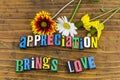 Appreciation nature gratitude caring romance love flowers relationship Royalty Free Stock Photo