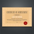 Appreciation certificate vector template illustration Royalty Free Stock Photo