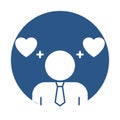 Appreciation Half Glyph Style vector icon which can easily modify or edit