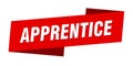apprentice banner template. apprentice ribbon label.