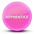 Apprentice eyeball glossy elegant pink round button abstract