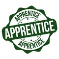 Apprentice grunge rubber stamp