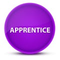 Apprentice luxurious glossy purple round button abstract