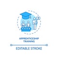 Apprenticeship training concept icon