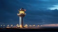 approach airfield lighting Royalty Free Stock Photo