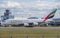 Approach LKPR runway 24 Airbus 380 Emirates