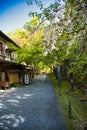 The approach of Sanzenin Temple. Kyoto Japan