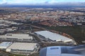 Approach to the airport of Madrid,Spain