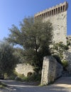 Approach to the Fortress of the Lion in Castiglione del Lago, Italy.