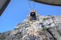 Approaching the Cable Station on table mountain Royalty Free Stock Photo