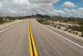 Approaching a desert storm in Mohave National Preserve Royalty Free Stock Photo