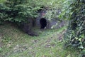 Approaching the entrance to the bunkercomplex of the Four Chimneys Royalty Free Stock Photo