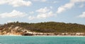 Approaching Fraser Island near Hervey Bay Australia Royalty Free Stock Photo