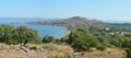Approaching the popular holiday resort of Molyvos Royalty Free Stock Photo