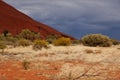 Approaching Rain at Uluru (Ayers Rock) Royalty Free Stock Photo