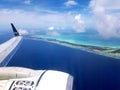 Approaching the runway in South Tarawa, Kiribati