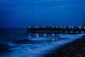 Approaching Storm With Moody Blue Atmosphere