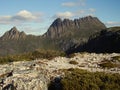 Approaching the summit of Cradle Mountain Tasmania Australia Royalty Free Stock Photo