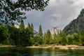 Approaching Thunderstorm over Yosemite Valley Royalty Free Stock Photo