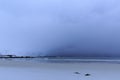 Approaching thunderstorm on Ramberg-beach