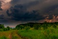 The approaching thunderstorm in Samara Luka!