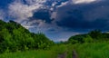 The approaching thunderstorm in Samara Luka!