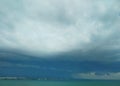 Approaching thundery front over the Black Sea Royalty Free Stock Photo