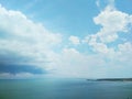 Approaching thundery front over the Black Sea Royalty Free Stock Photo