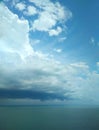 Approaching thundery front over the Black Sea Royalty Free Stock Photo