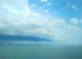 Approaching thundery front over the Black Sea Royalty Free Stock Photo