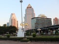 Approaching to the Lumpini Park, Bangkok, Thailand Royalty Free Stock Photo